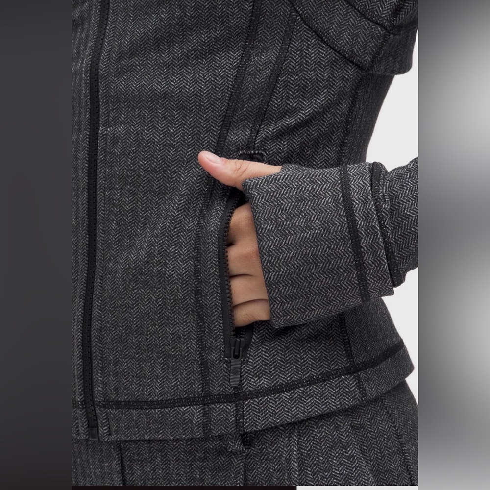 NWT Lululemon Athletica Defined Cropped Jacket Herringbone size 6 - Picture 3 of 8